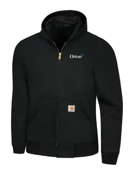 Carhartt Black Thermal Lined Duck Active Jacket w/Orion Logo