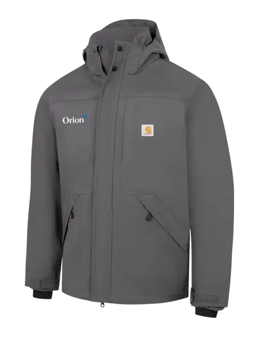 Carhartt Dark Grey Storm Defender Shoreline Jacket w/Orion Logo
