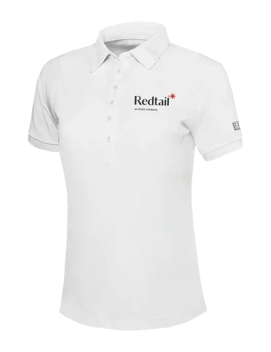 OGIO Womens Bright White Jewel Polo w/Redtail Logo