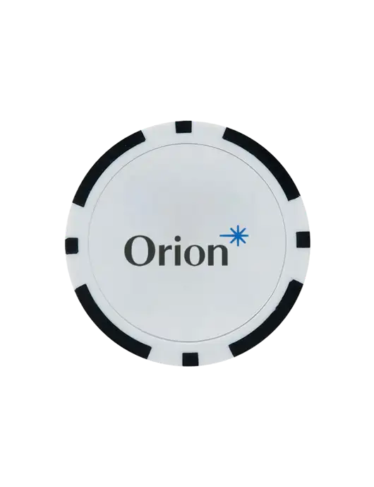 Black Poker Chip Ball Marker w/Orion Logo