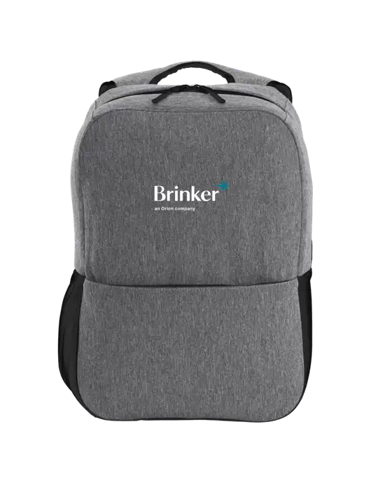 Access Square Laptop Graphite Heather/Black Backpack w/Brinker Logo