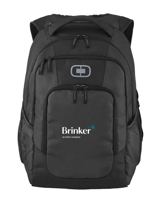 OGIO Diesel Grey Logan Laptop Backpack
 w/Brinker Logo