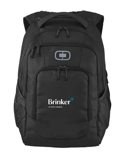 OGIO Black Logan Laptop Backpack
 w/Brinker Logo