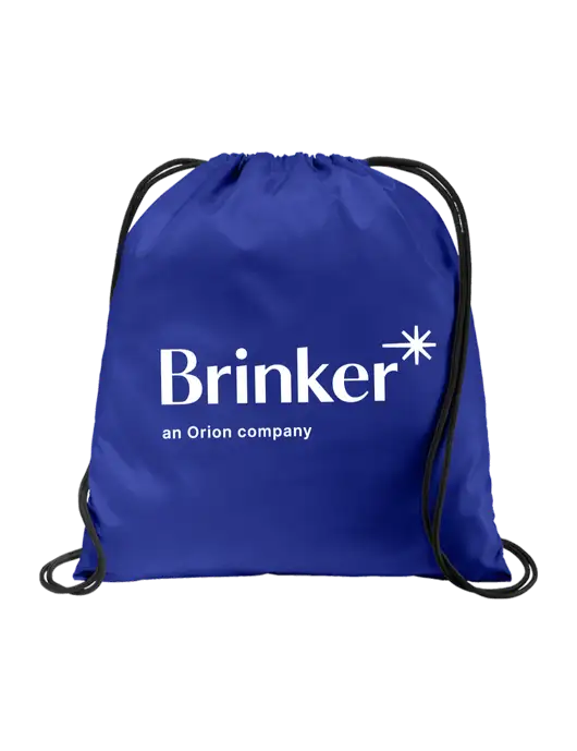 Drawstring  Royal Cinch Pack w/Brinker Logo