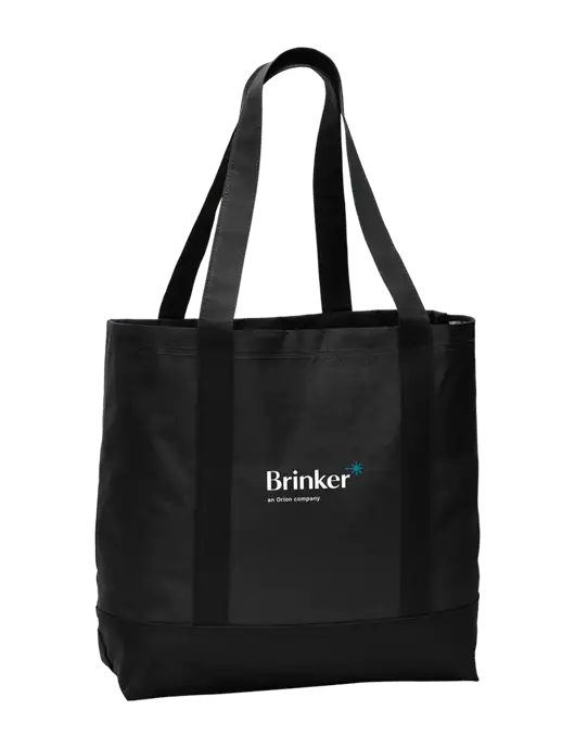Carryall Black/Black Day Tote w/Brinker Logo