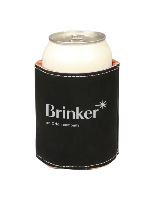 Black Leatherette Beverage Holder w/Brinker Logo