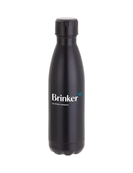 City Go Matte Black 17 oz Insulated Bottle w/Brinker Logo