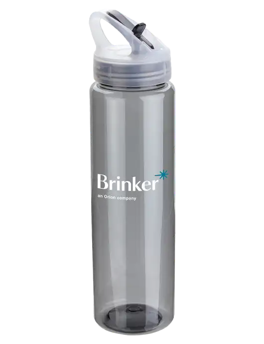 Buddy Smoke 32 oz PET Bottle with Flip Lid w/Brinker Logo