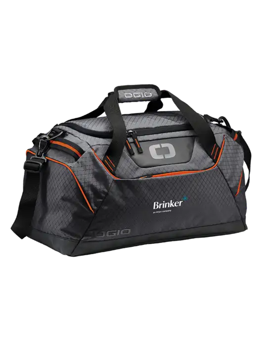 OGIO Tarmac/Orange Catalyst Duffle
 w/Brinker Logo
