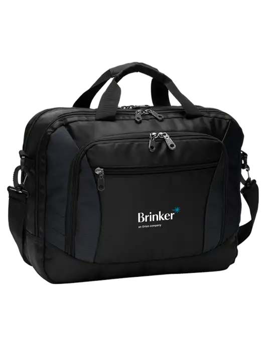 Commuter Black Laptop Briefcase w/Brinker Logo