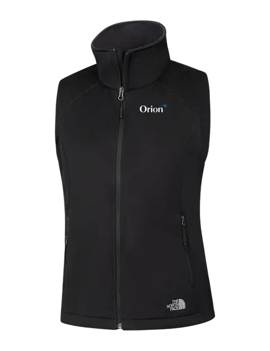 The North Face Womens Black Ridgewall Soft Shell Vest  w/Orion Logo