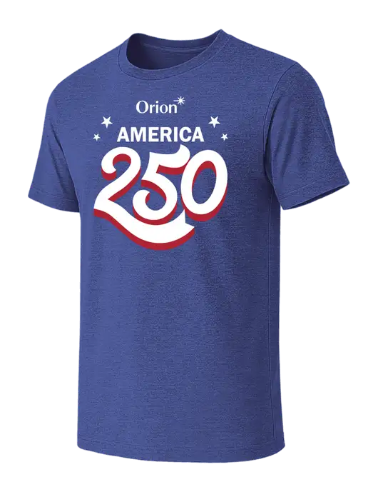 BELLA+CANVAS Heather Royal CVC Short Sleeve Tee w/America 250 3D Logo