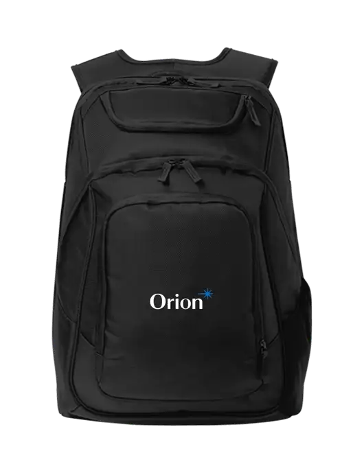 Executive Black Laptop Backpack w/Orion Logo