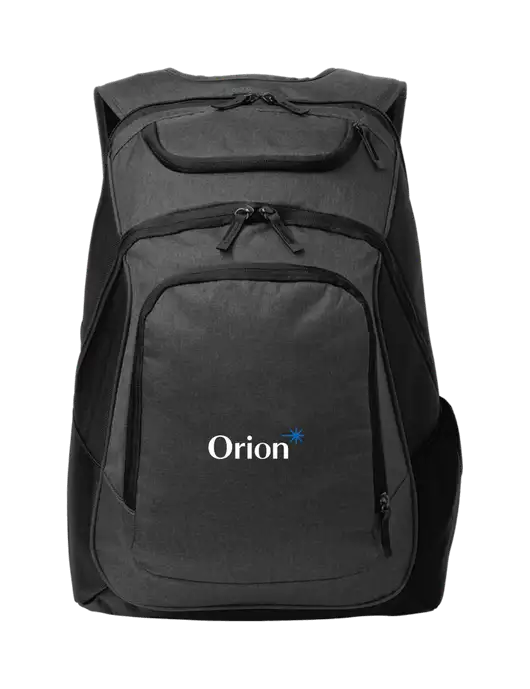 Executive Graphite Heather/Black Laptop Backpack w/Orion Logo
