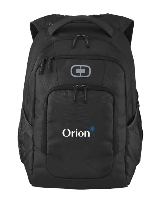 OGIO Black Logan Laptop Backpack
 w/Orion Logo