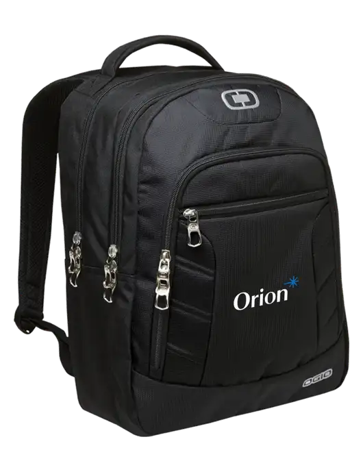 OGIO Black/Silver Colton Laptop Backpack
 w/Orion Logo