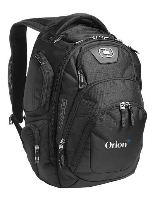OGIO Black Stratagem Laptop Backpack w/Orion Logo