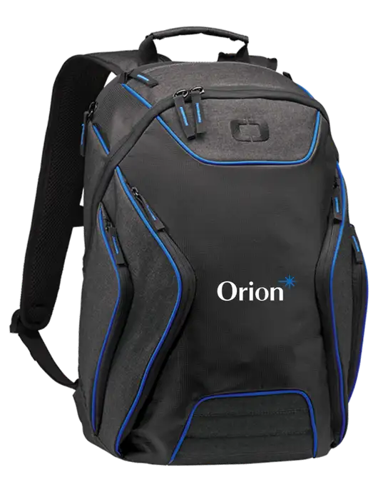 OGIO Royal Blue/Heather Grey Hatch Laptop Backpack
 w/Orion Logo
