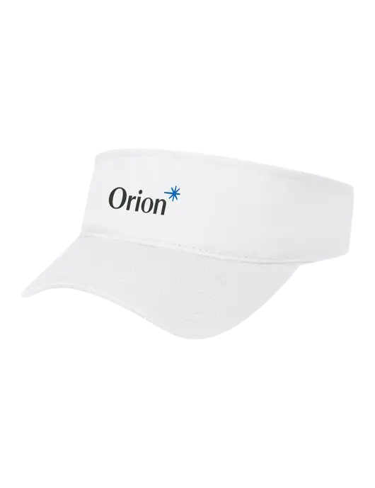 White Cap Visor w/Orion Logo