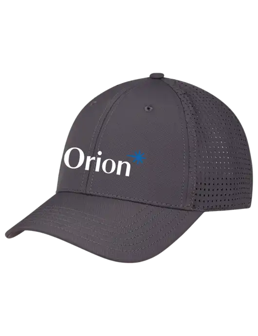 Charcoal Performance Stretchable Cap Hook & Loop w/Orion Logo