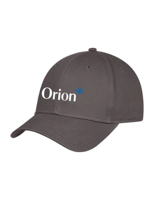 Charcoal Structured Cap Hook & Loop w/Orion Logo