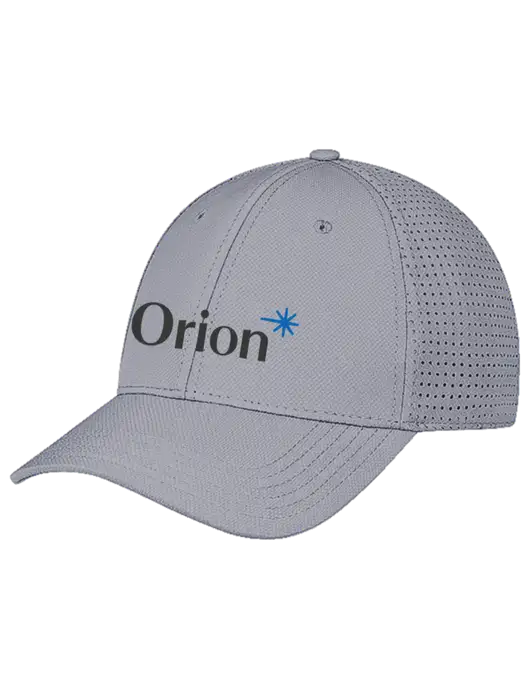 Grey Performance Stretchable Cap Hook & Loop w/Orion Logo