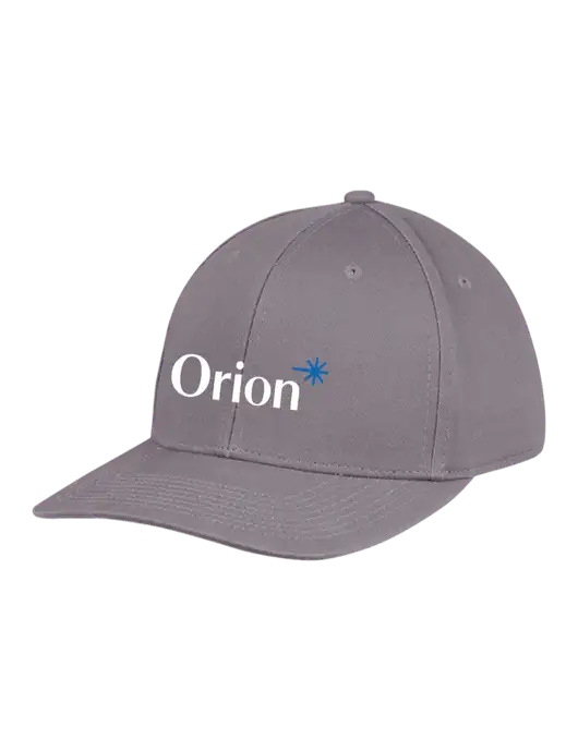Premium Modern Structured Twill Charcoal Snapback Cap w/Orion Logo