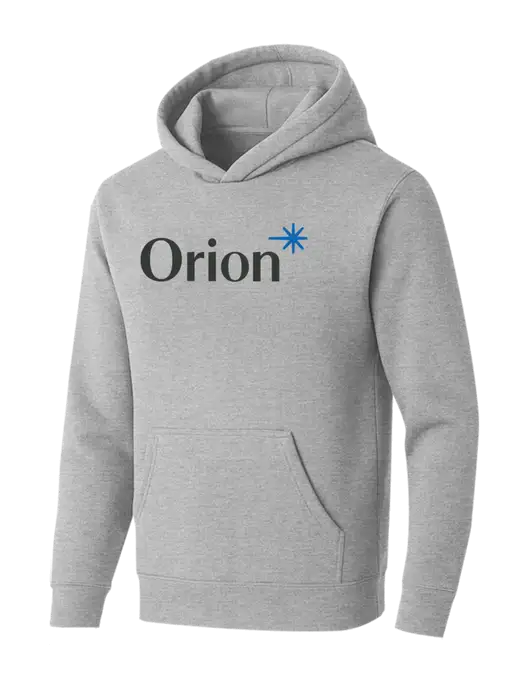 BELLA+CANVAS Light Grey Heather Sponge Fleece Pullover Hoodie w/Orion Logo