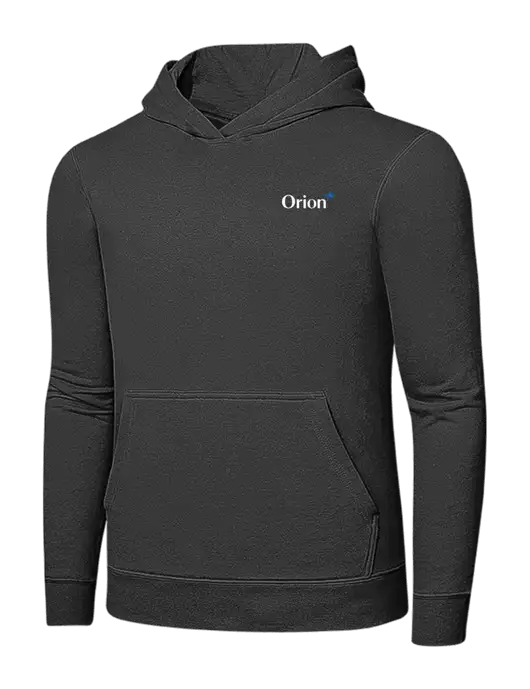 Charcoal 7.8 oz Ring Spun Hooded Sweatshirt w/Orion Logo