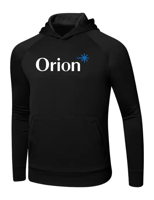 Tech Black Fleece Hooded Sweatshirt w/Orion Logo