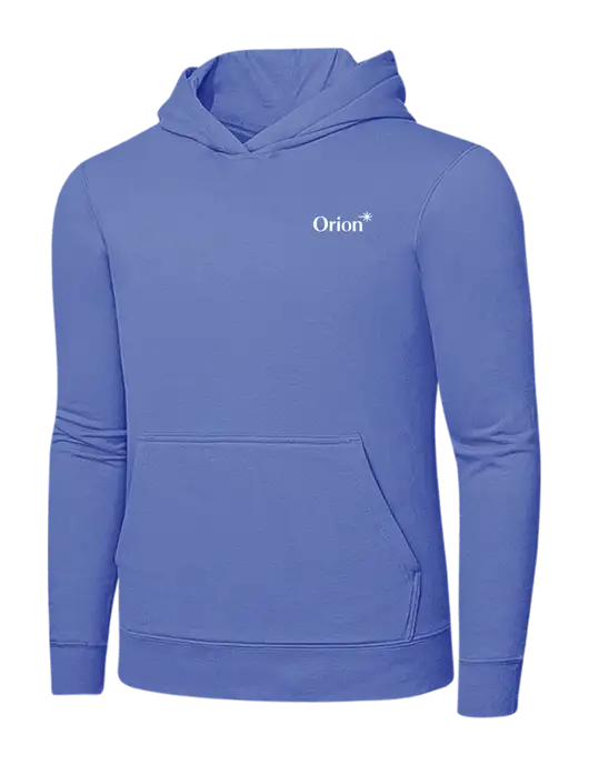 Carolina Blue 7.8 oz Ring Spun Hooded Sweatshirt w/Orion Logo