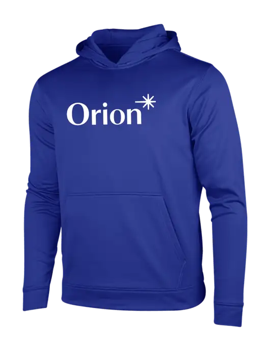True Royal Sport-Wick Fleece Hooded Pullover w/Orion Logo