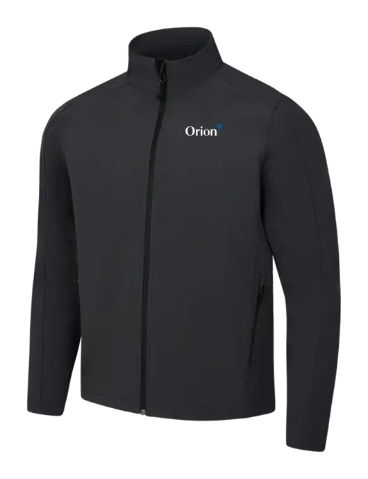 Black Charcoal Heather Core Soft Shell Jacket w/Orion Logo