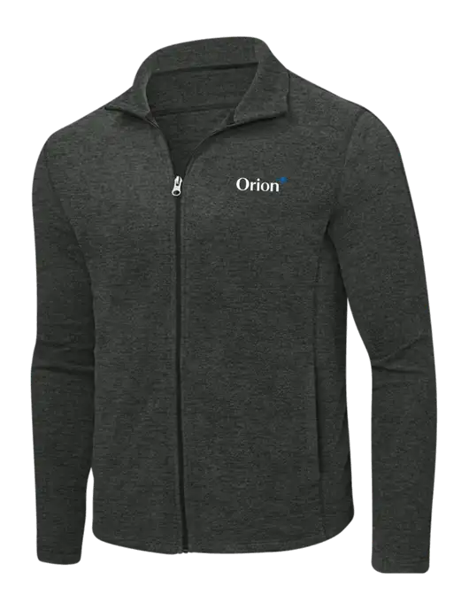 Charcoal Heather Microfleece Full-Zip Jacket w/Orion Logo