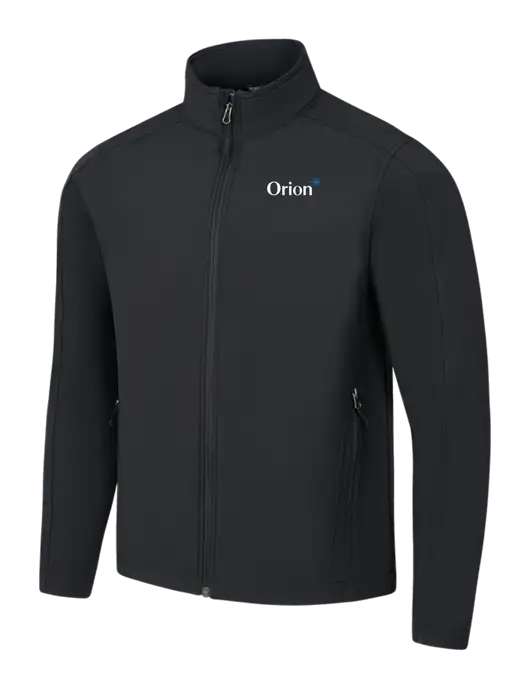 Black Core Soft Shell Jacket w/Orion Logo