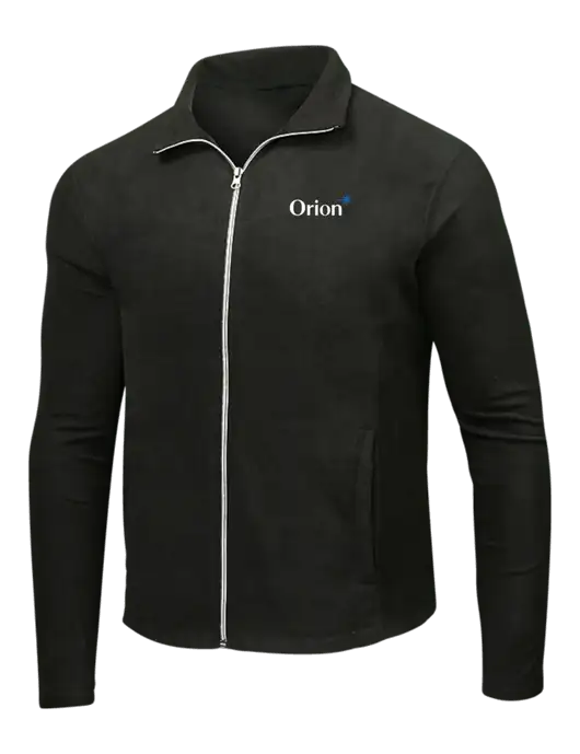 Black Microfleece Jacket w/Orion Logo