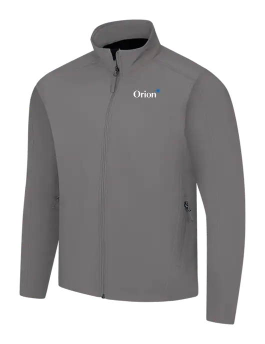Medium Grey Core Soft Shell Jacket w/Orion Logo
