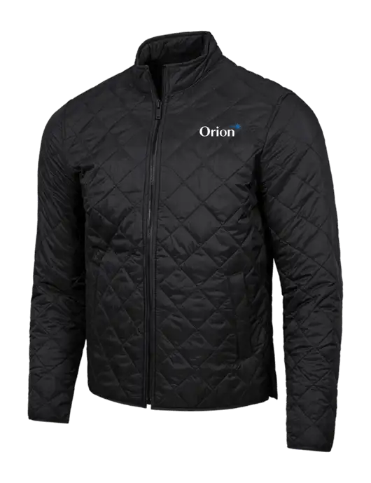 Mercer+Mettle Black Quilted Full-Zip Jacket w/Orion Logo