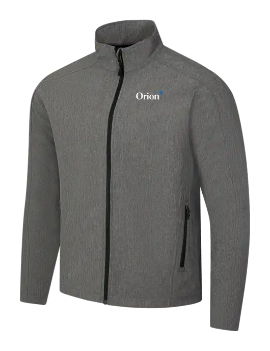 Medium Grey Heather Core Soft Shell Jacket w/Orion Logo