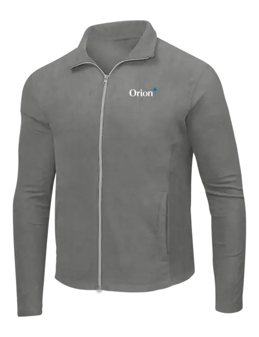 Medium Grey Microfleece Jacket w/Orion Logo