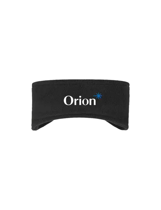 Black Stretch Fleece Headband w/Orion Logo