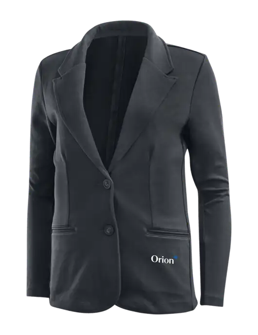 Charcoal Grey Womens Knit Blazer w/Orion Logo