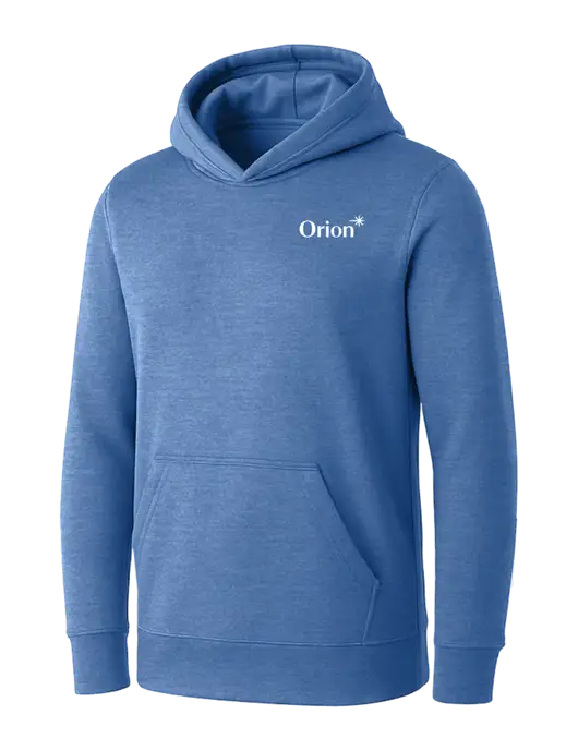 Womens Royal Heather Core Fleece Pullover Hooded Sweatshirt w/Orion Logo