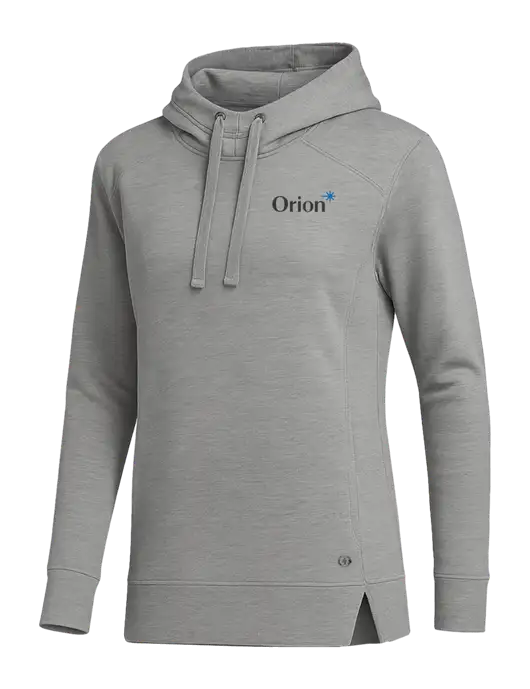 OGIO Heather Grey Womens Luuma Pullover Fleece Hoodie w/Orion Logo