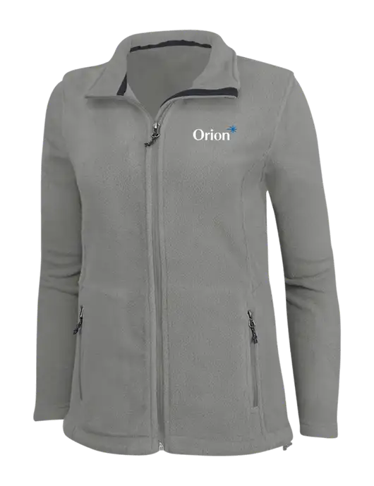 Womens Medium Grey Fleece Jacket w/Orion Logo