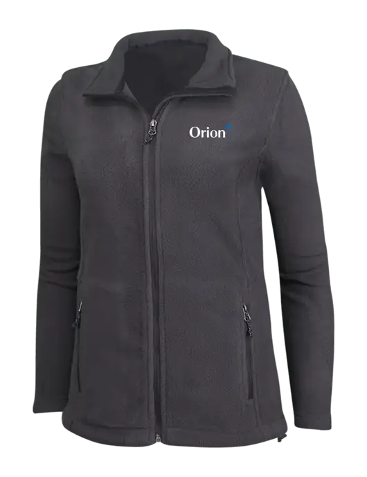 Womens Fleece Dark Grey Jacket w/Orion Logo