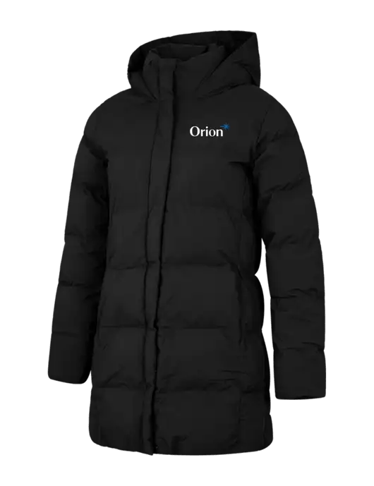Mercer+Mettle Womens Deep Black Puffy Parka  w/Orion Logo