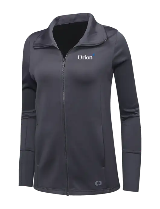 OGIO Dark Grey Womens Endurance Modern Performance Full-Zip w/Orion Logo