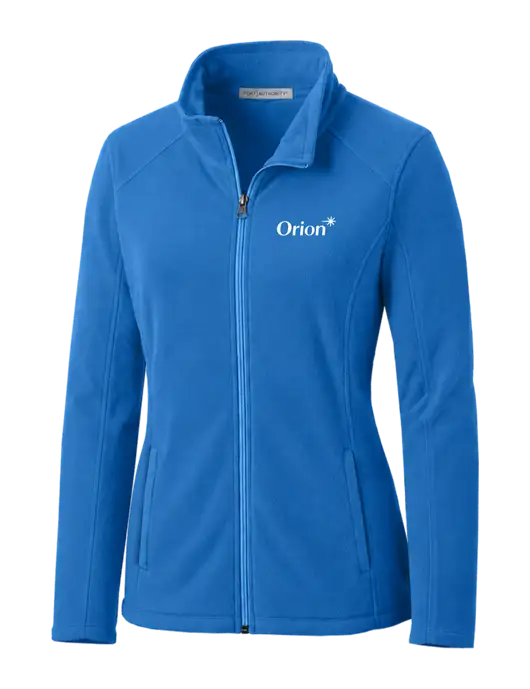 Light Royal Womens Microfleece Jacket w/Orion Logo