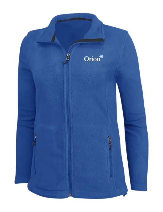 Womens Dark Royal Fleece Jacket w/Orion Logo
